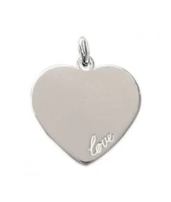Pendentif Coeur Love 26 X 28 Mm
