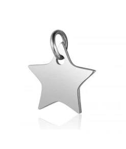 Pendentif étoile En Acier 16 Mm à Graver Avec Ou Sans Gravure