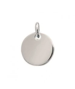 Pendentif Médaille Ronde 20 Mm Argent