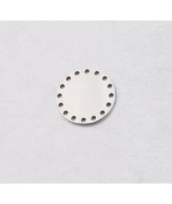 Pendentif Médaille Trous En Acier 20 Mm à Graver Avec Ou Sans Gravure