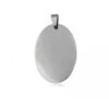Pendentif Ovale Acier
