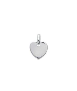 Pendentif à Graver • Petit Coeur 10 Mm • Argent