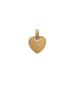 Pendentif Petit Coeur à Graver Plaqué Or Avec Ou Sans Gravure