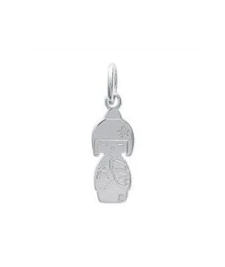 Pendentif Petite Fille Chinoise Argent
