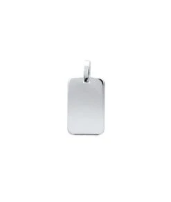 Pendentif Rectangle 26 X 17 Mm Argent