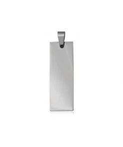 Pendentif Rectangle Acier