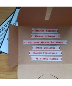 Pochette "Pour Maman" 6 étiquettes D'amour