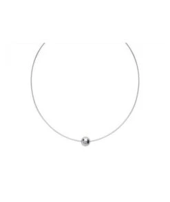 Tour De Cou 1 Perle Acier